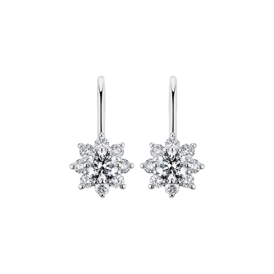 Diamond earrings Snow Storm