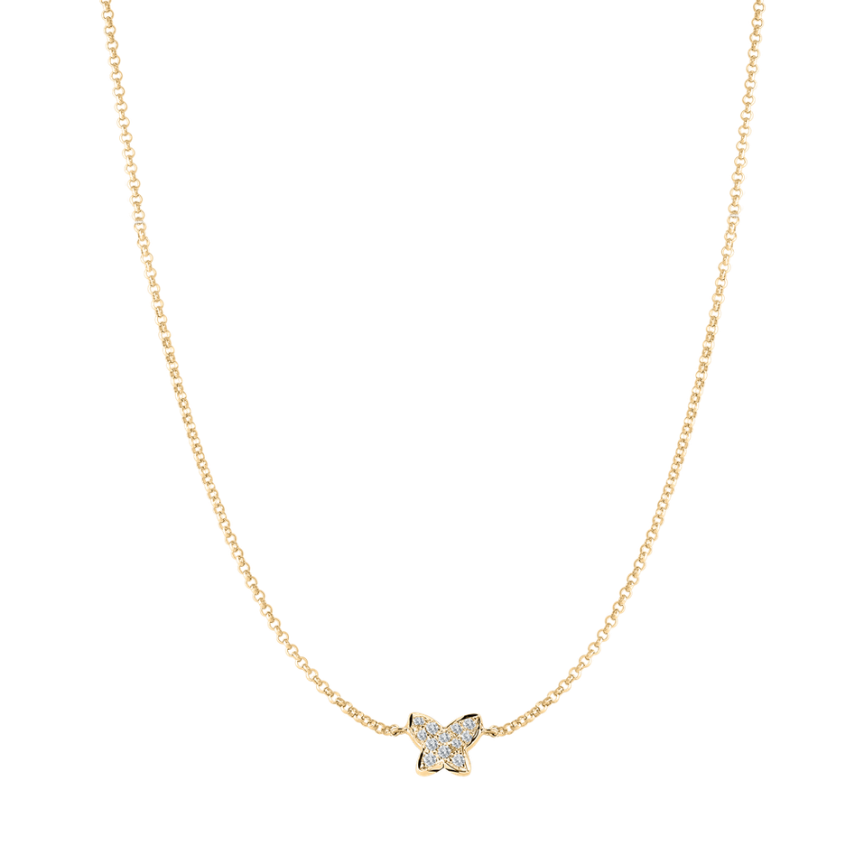 Diamond necklace Magic Butterfly