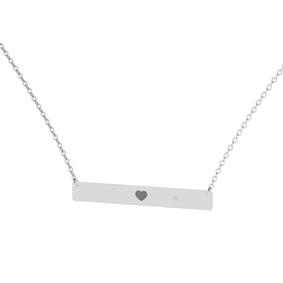 Diamond necklace Heart