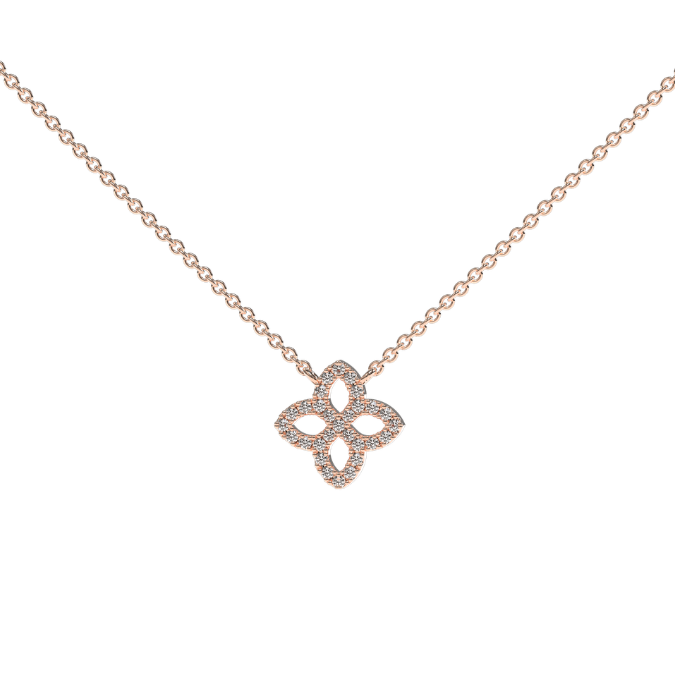 Diamond necklace Glamorous Petals