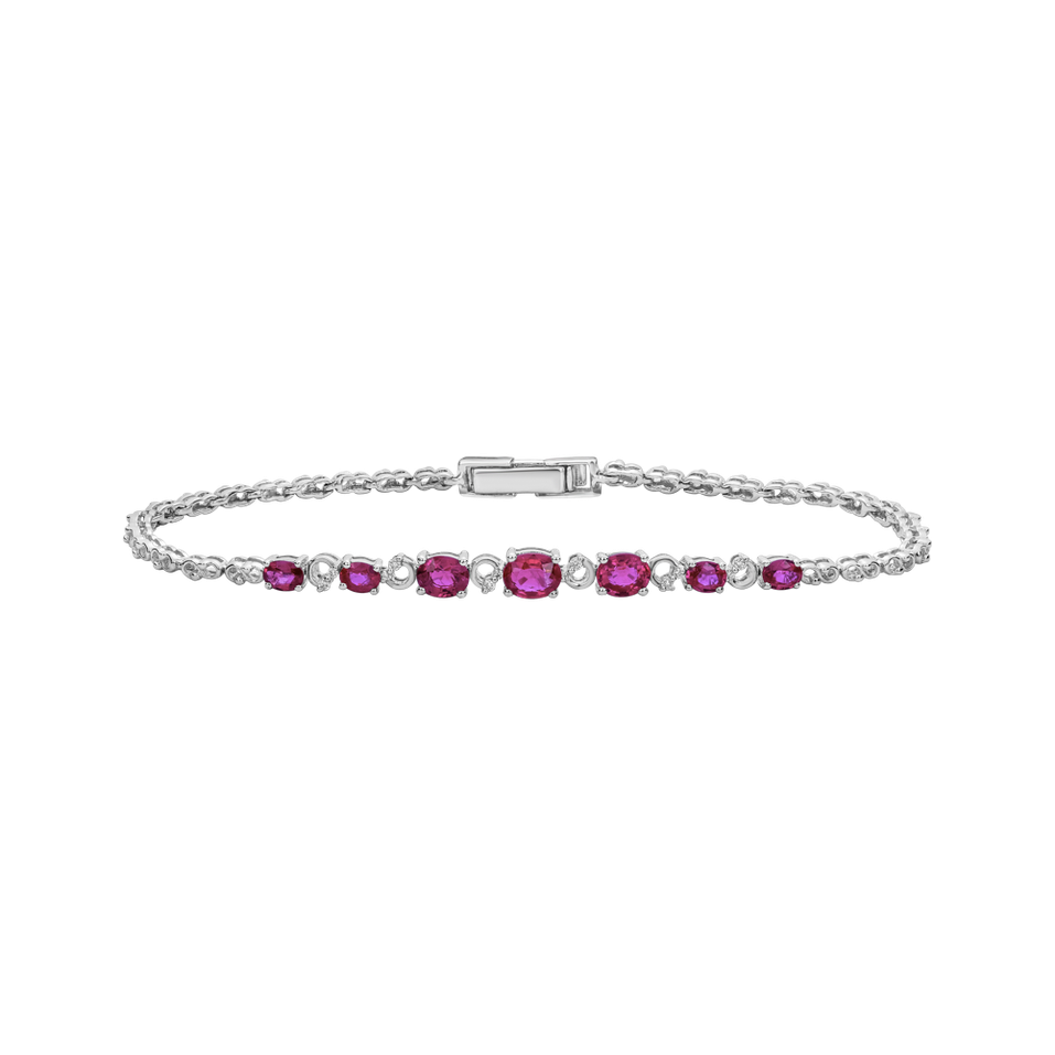 Diamond bracelet with Rubies Nerissa