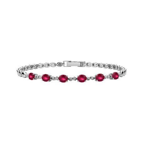 Diamond bracelet with Ruby Amedeo