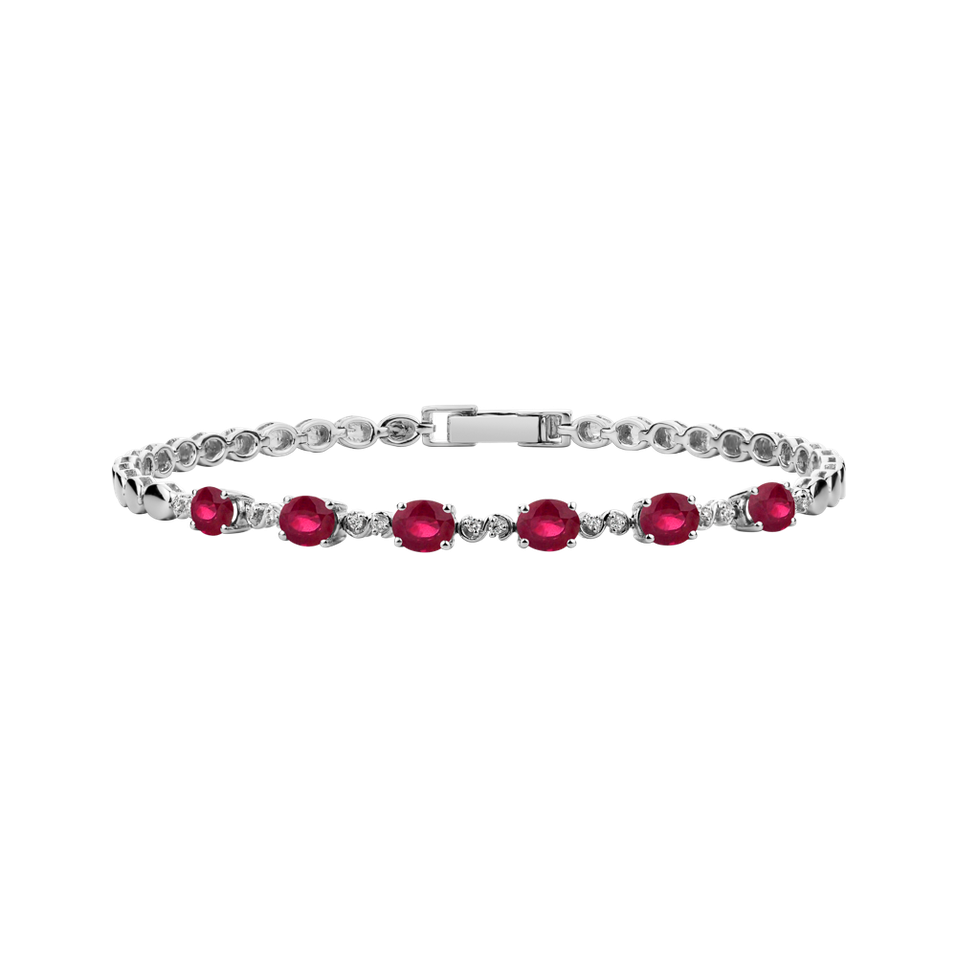 Diamond bracelet with Ruby Amedeo