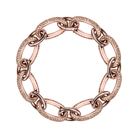 18ct rose gold bracelet with brown diamond Pompous Gem