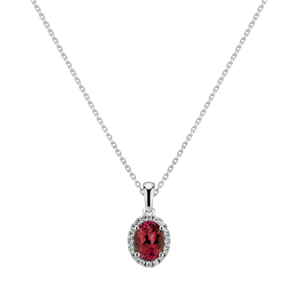 Diamond pendant with Ruby Princess Essence