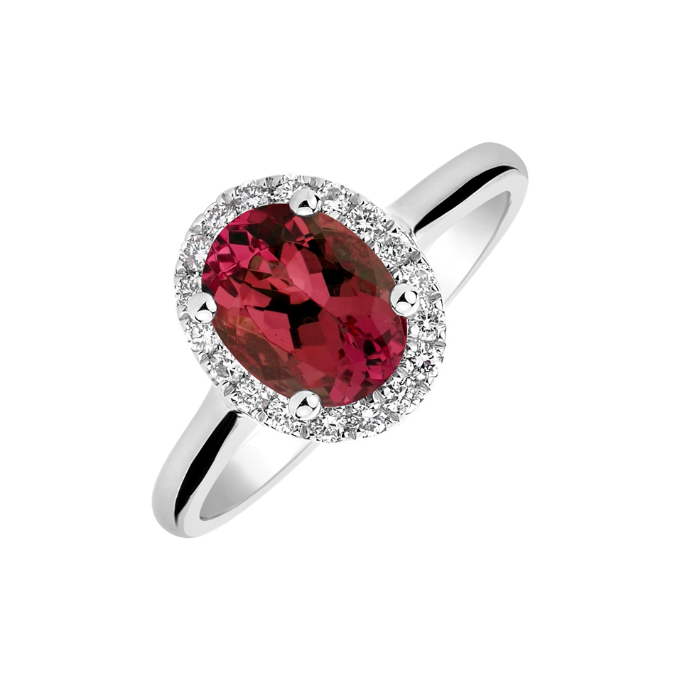 Diamond ring with Ruby Glory Allegory