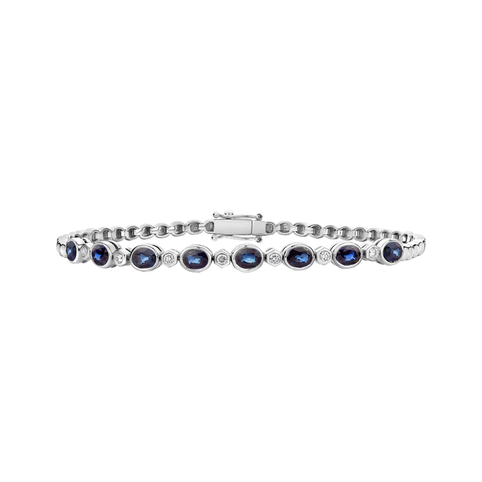 Diamond bracelet with Sapphire Meghan Beauty