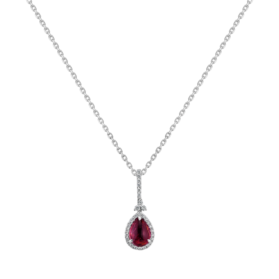 Diamond pendant with Turmalinem Guillaumine