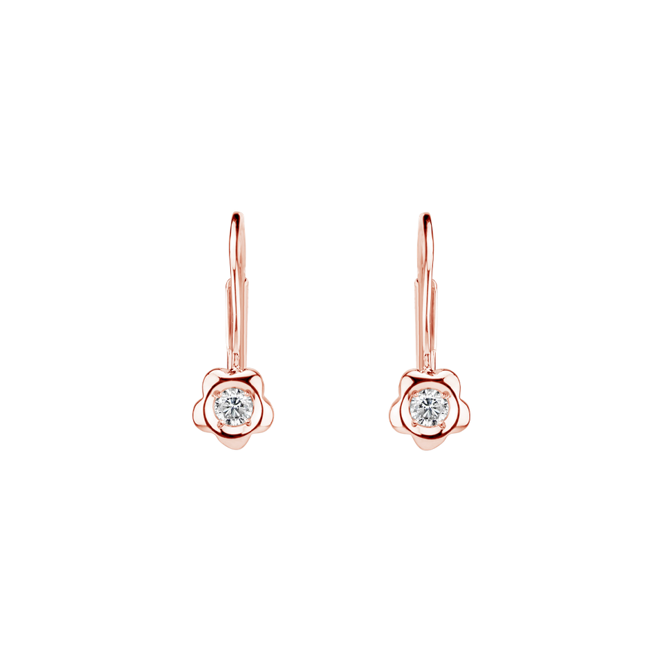 Diamond earrings Flowers