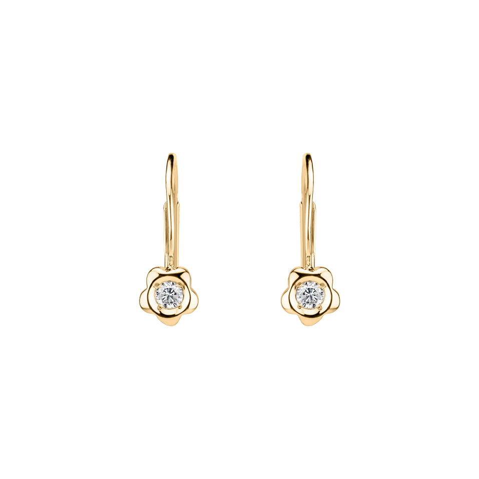 Diamond earrings Flowers