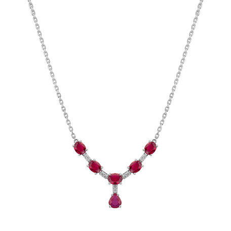 Diamond necklace with Ruby Spark of Fury