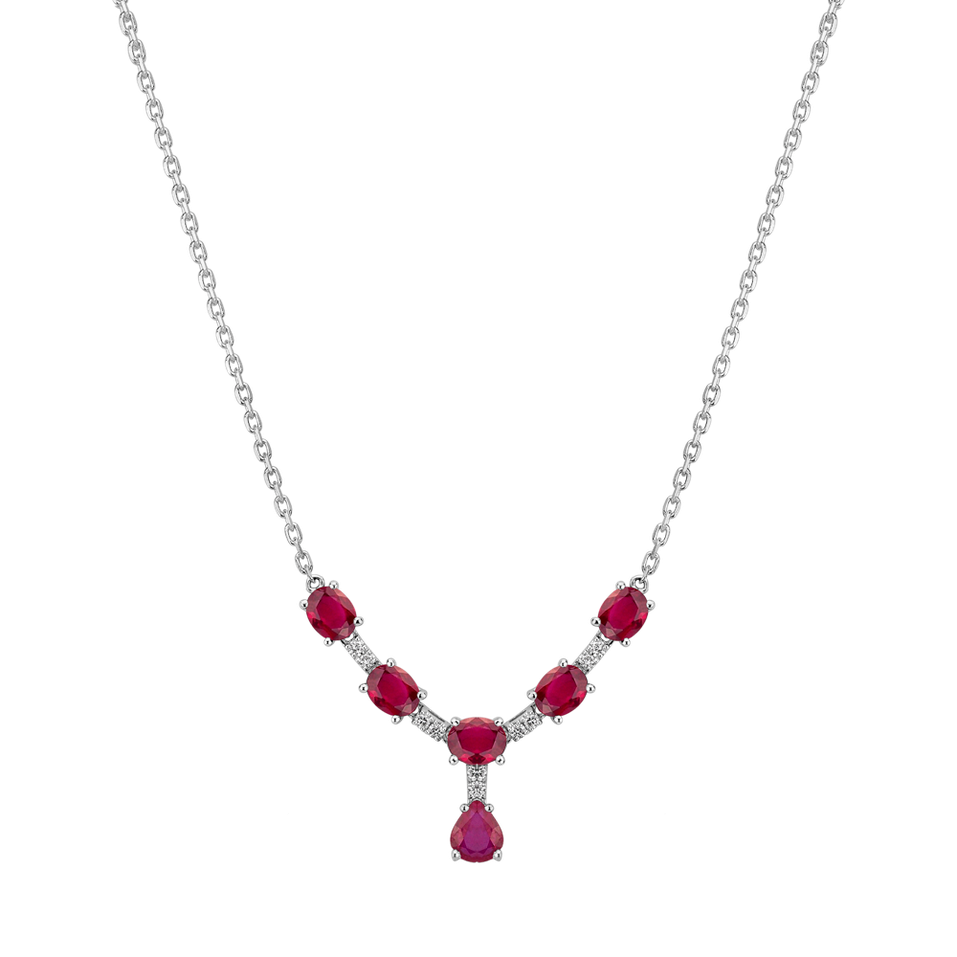 Diamond necklace with Ruby Spark of Fury