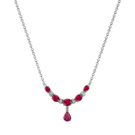 Diamond necklace with Ruby Elite Enchantment