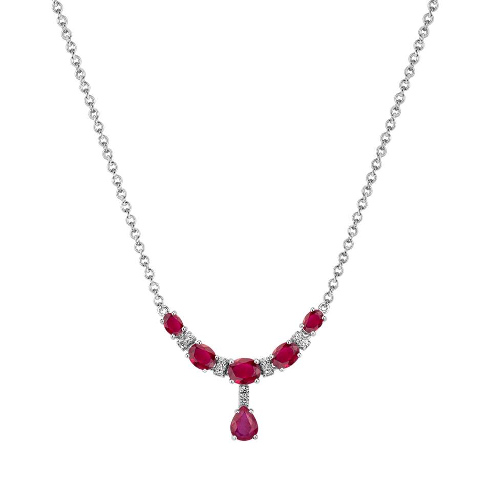 Diamond necklace with Ruby Elite Enchantment