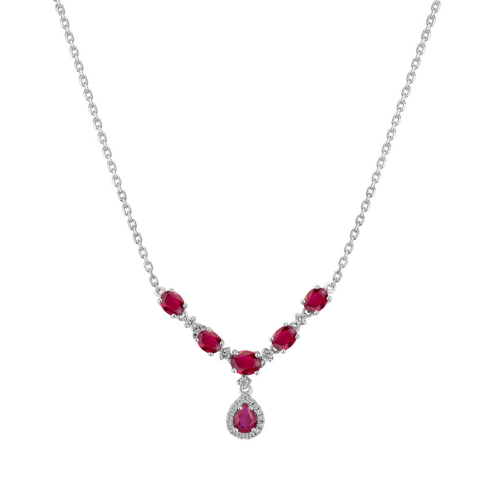 Diamond necklace with Ruby Luxury Euphoria