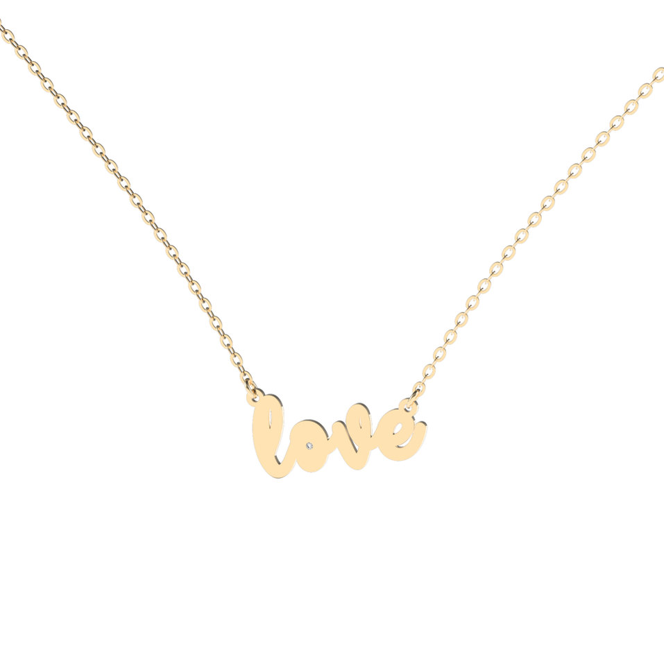 Diamond necklace Love