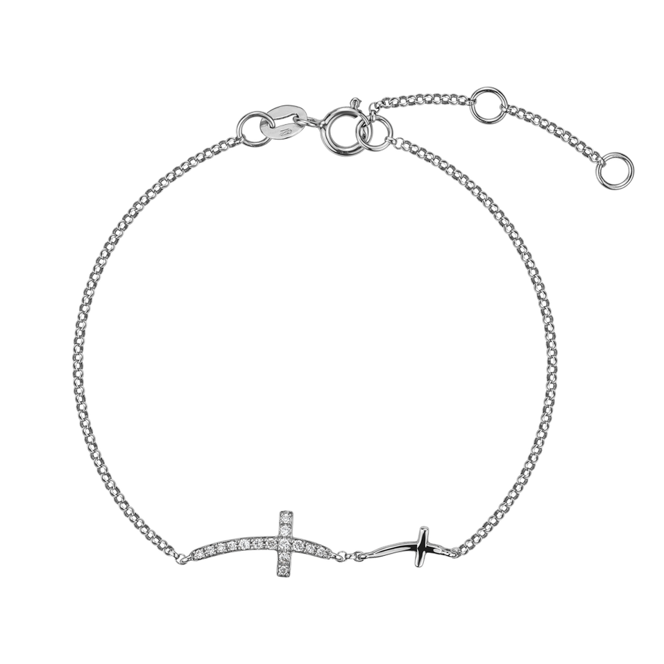 Diamond bracelet Cross of Shadows