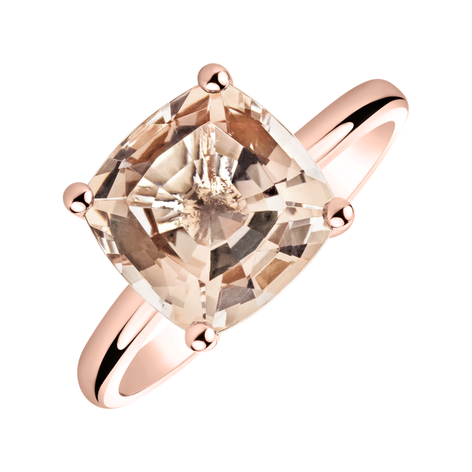 Ring with Morganite Bonbon