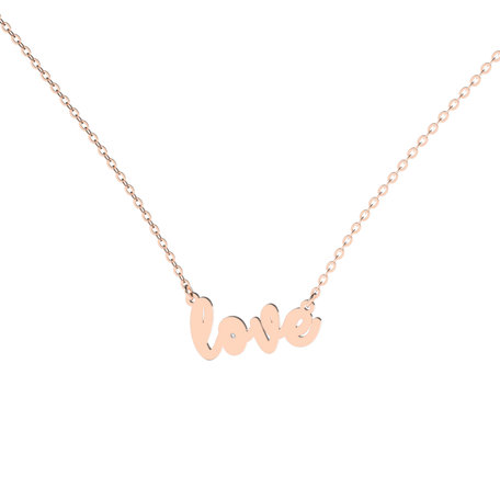 Diamond necklace Love