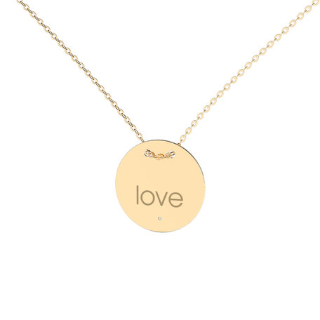 Diamond necklace Love Stamp