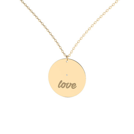 Diamond necklace Oval Love