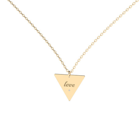 Diamond necklace Love Triangle