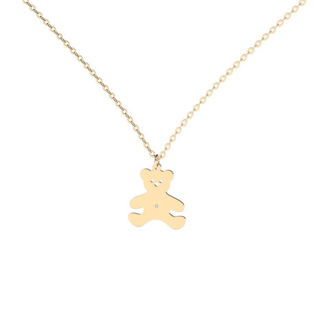 Diamond necklace Teddy Bear