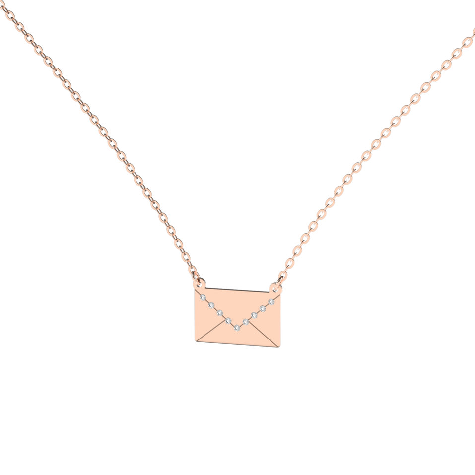 Diamond necklace Letter of Love