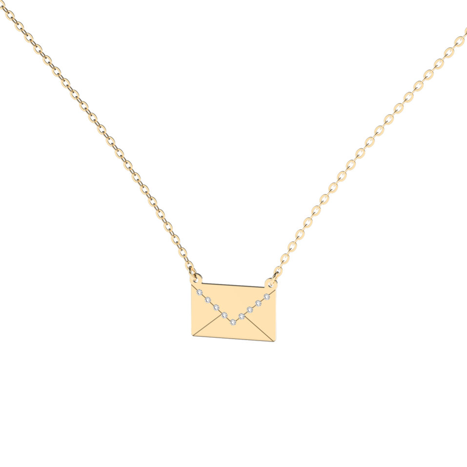 Diamond necklace Letter of Love