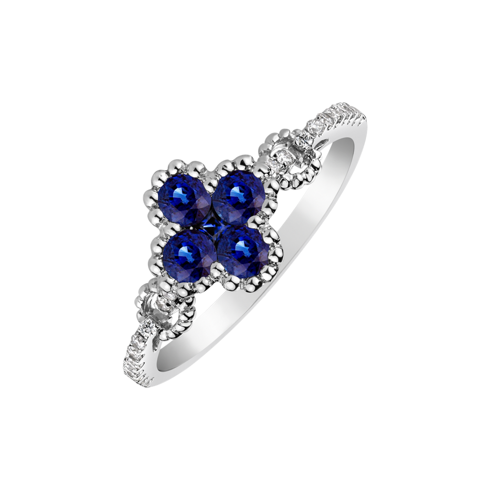 Diamond ring with Sapphire Sapphire Wish