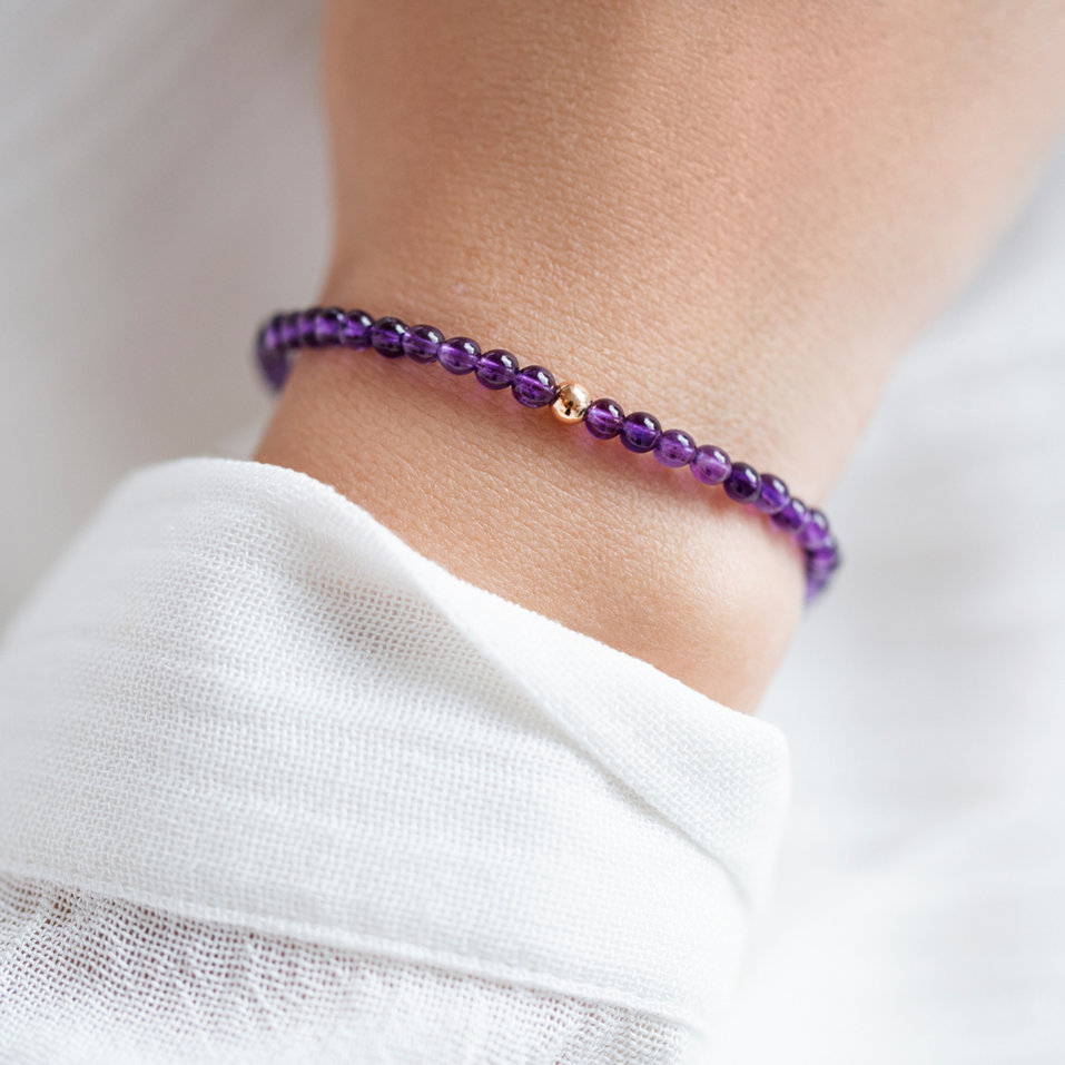 Bracelet with Amethyst African Fancy Beauty