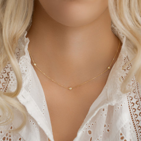 Diamond necklace Sparkling  Dots