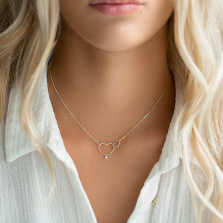 Diamond necklace Double Love