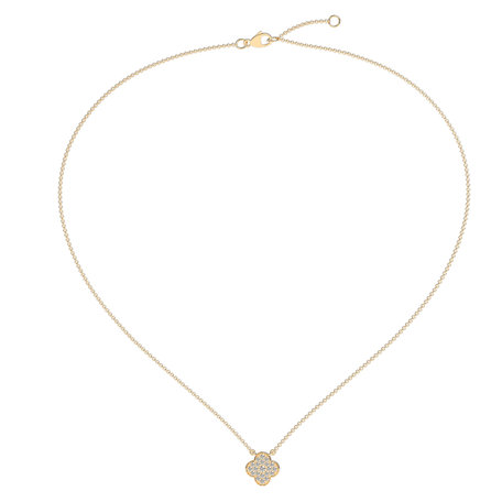 Diamond necklace Lucky Clover