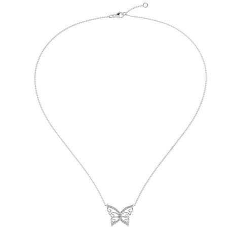 Diamond necklace Butterfly