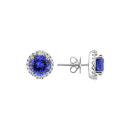 Diamond earrings with Tanzanite Tanzania Dream