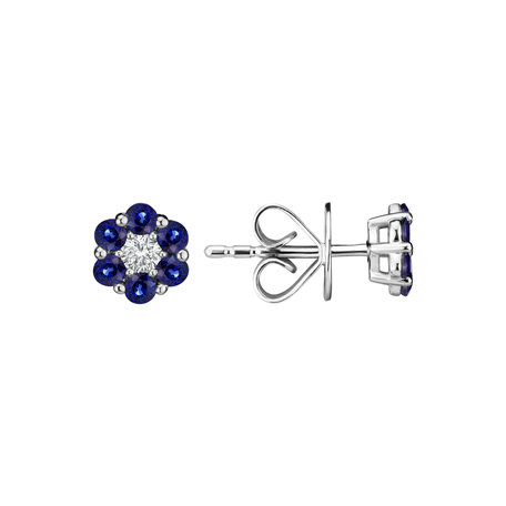 Diamond earrings and Sapphire Eternal Brilliance