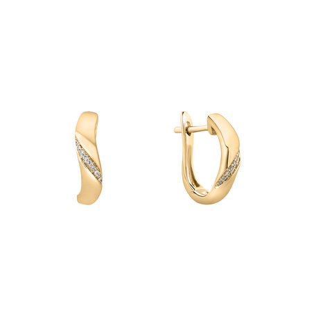 Diamond earrings Moon Ray