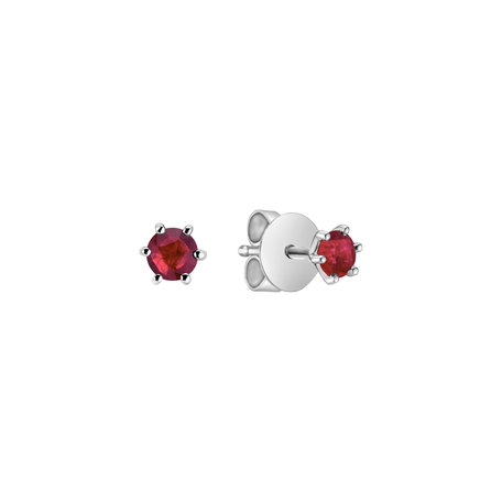 Earrings with Ruby Vesper Romance