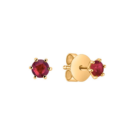 Earrings with Ruby Vesper Romance