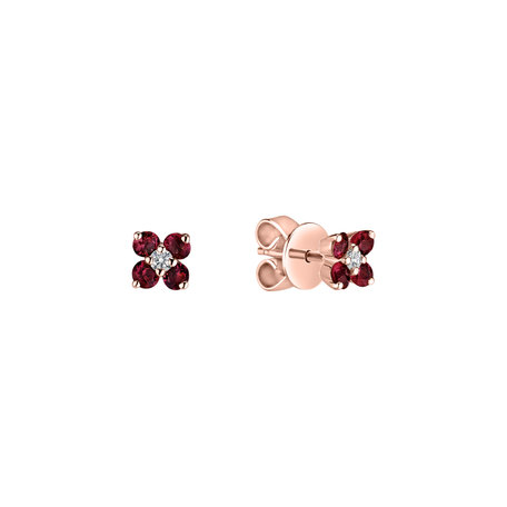 Diamond earrings with Diamantem Divine Bloom