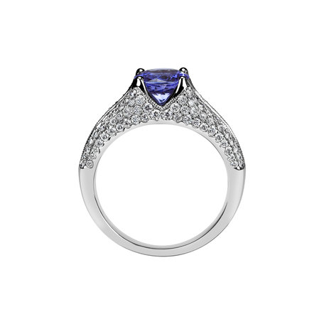 18ct white gold diamond ring with Tanzanite Andromeda Dream