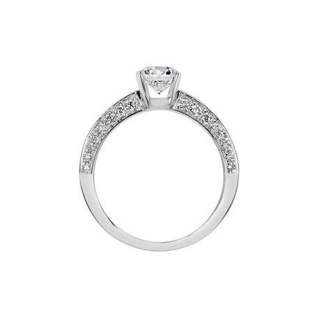 18ct white gold diamond ring Power of Love