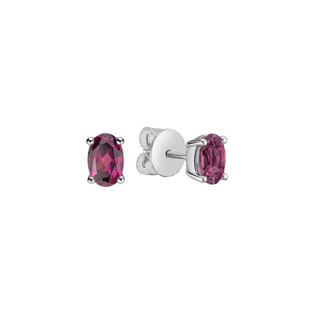 Earrings with Rhodolite Mystic Abyss