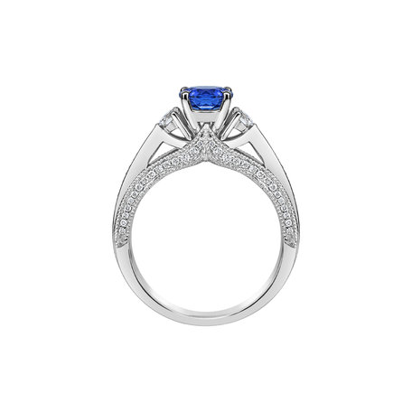 Diamond ring with Tanzanite Graciana