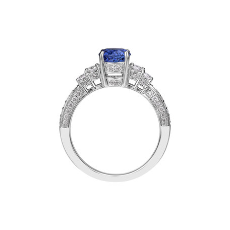 Diamond ring with Tanzanite Philomène