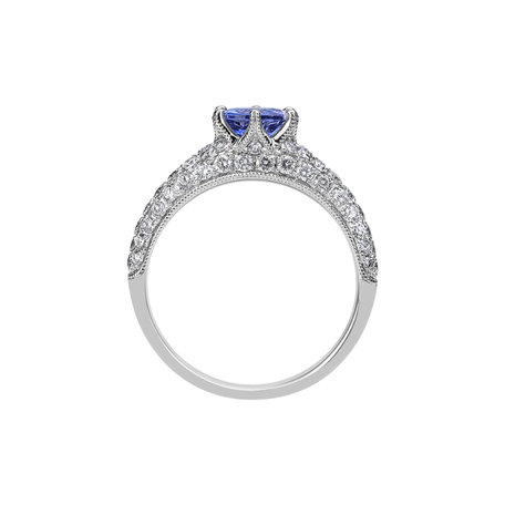 Diamond ring with Tanzanite Morrison