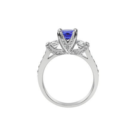 Diamond ring with Tanzanite Jacqueline