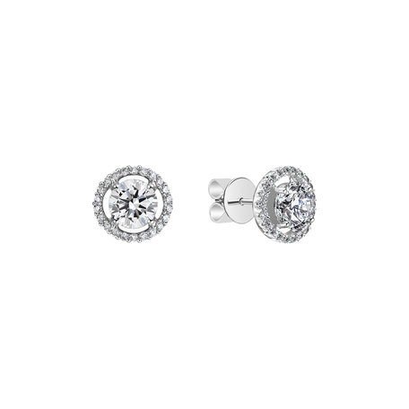 Diamond earrings Circle of Light