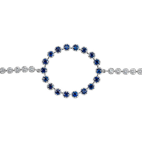 Diamond bracelet with Sapphires Lourdes